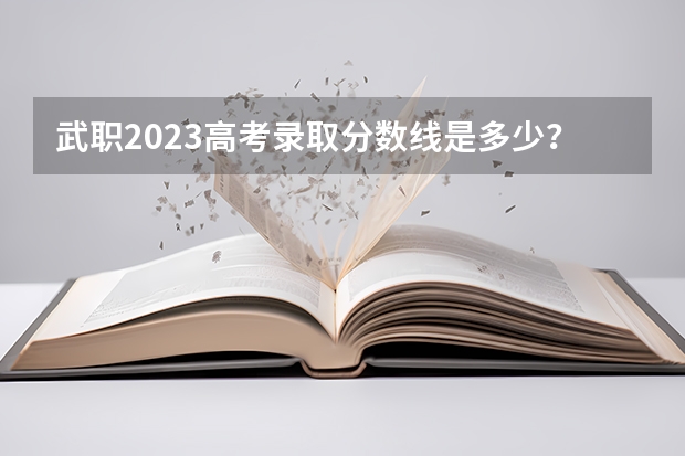 武职2023高考录取分数线是多少？